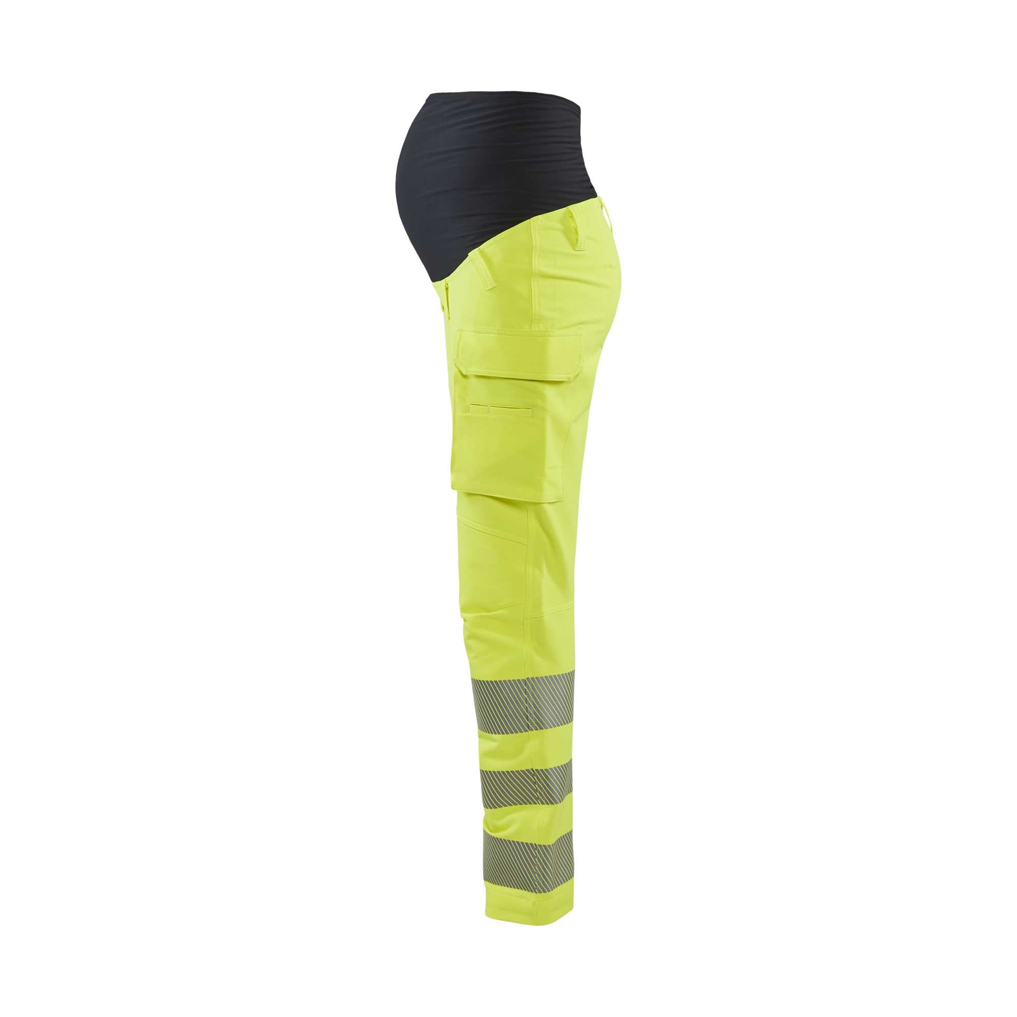 BLAKLADER 71001642 Women's hi Vis 4 way stretch maternity trousers Hi Vis Reflective Work Trousers Women - water repellent